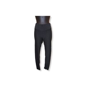Women Honeycomb Lifting Leggings Black